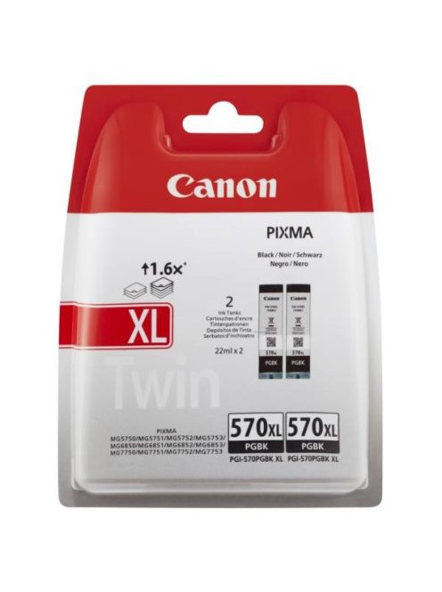 Canon PGI570XL Patron PGBlack Twin pack (Eredeti)
