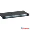 Legrand 032165 19" 1U 24port 24xLC duplex monomódusú toldóval fekete LCS3 optikai patch panel