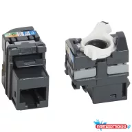   Legrand 033180 Cat.5e UTP RJ45 árnyékolatlan 180fok 100MHz gyorscsatlakozós Keystone jack