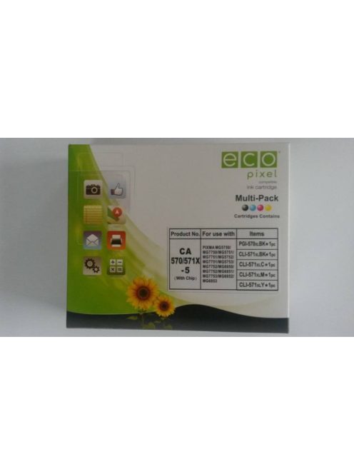 CANON PGI570XL/CLI571XL Multipack 5db-os Ecopixel tintapatron (utángyártott)