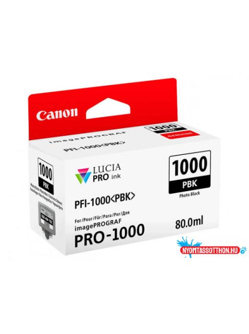 Canon PFI1000 Photo Black tintapatron (Eredeti)