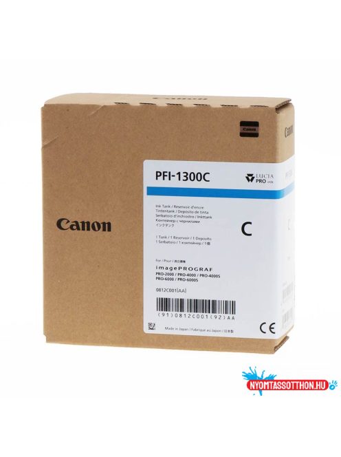 Canon PFI1300 Cyan tintapatron (Eredeti)