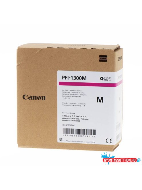Canon PFI1300 Magenta tintapatron (Eredeti)