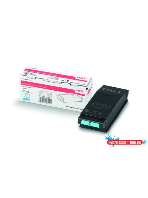 Oki C650 Toner Cián 6000 oldalra