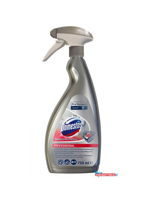 Domestos Washroom 4in1 kombinált fürdőszobatisztító spray 750ml