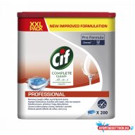 CIF Professional All in 1 Gépi mosogató tabletta - 200db
