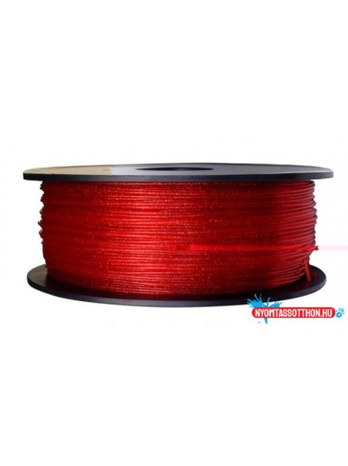 3D FILAMENT CM 1,75 mm PLA csillogó átlatszó piros 1000g 1kg