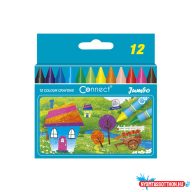   Zsírkréta készlet, Connect Jumbo, 11mm,-es átmérõ, 12klf. szín