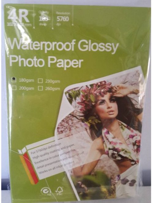 Glossy Photo paper 10x15 180g/100db (utángyártott)