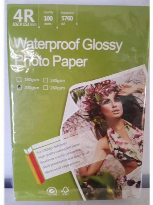 Glossy Photo paper 10x15 200g/100db