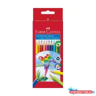   Színes ceruza FABER-CASTELL 1165 Papagáj háromszögletű 12 darabos