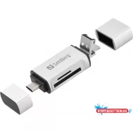 Sandberg Card Reader USB-C+USB+MicroUSB