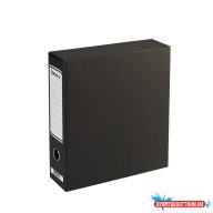Tokos iratrendezõ A4, 8cm, Foroffice fekete