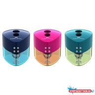   Hegyező FABER-CASTELL Grip 2 lyukú áttetsző trendi színekben