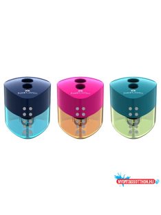   Hegyező FABER-CASTELL Grip 2 lyukú áttetsző trendi színekben