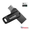 SanDisk Dual Drive pendrive, 128GB, fekete (SDDDC3-128G-G46)