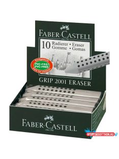   Radír FABER-CASTELL Grip 2001 háromszögletű 90x15x15mm szürke