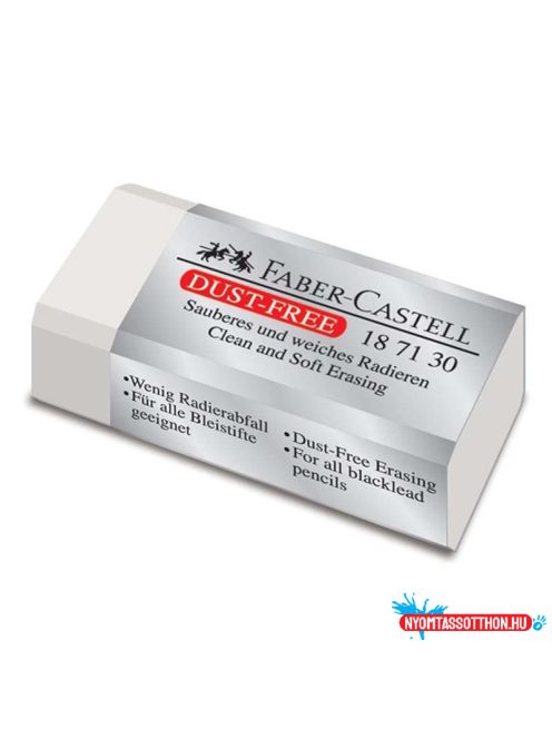 Radír FABER-CASTELL papírtokos forgács mentes 42x21x11mm fehér