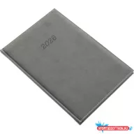   Határidőnapló Bolero B/5, heti krémszínű lapokkal szürke Realsystem 2026.