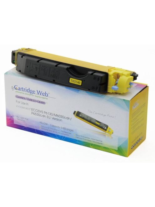 KYOCERA TK5140Yellow toner Yellow chipes CartridgeWeb (utángyártott, magas minőségű)