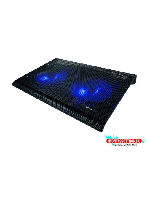 Trust Azul Laptop hűtő állvány 2ventillátor  fekete