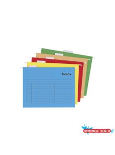 Függõmappa A4, karton oldalzárt Fornax 33-V sárga