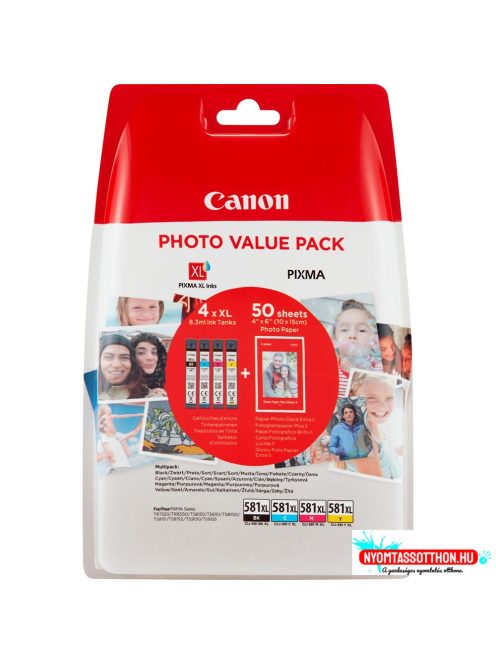 Canon CLI581XL BK/C/M/Y Multipack (Eredeti)