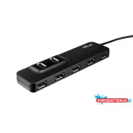 Trust Oila 7 port USB 2.0 Hub    fekete