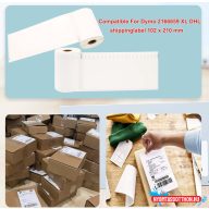   Utángyártott DYMO 2166659 Csomagcimke DHL öntapadós 102 x 210mm 140db/tekercs