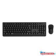   Rapoo Szett X1700 bluetooth 2,4Ghz vezeték nélküli billentyűzet + egér fekete