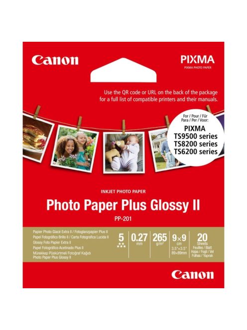 Canon 9x9 PP201 20ív 265g fényes fotópapír