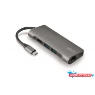 Trust Dalyx 7in1 USBC Multiport Adapterszürke