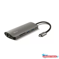 Trust Dalyx 7in1 USBC MultiPort Adapterszürke