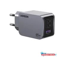   UGREEN Hálózati gyorstöltő, Nexode Pro, 65 W, 3 port, GaN, EU szett X755