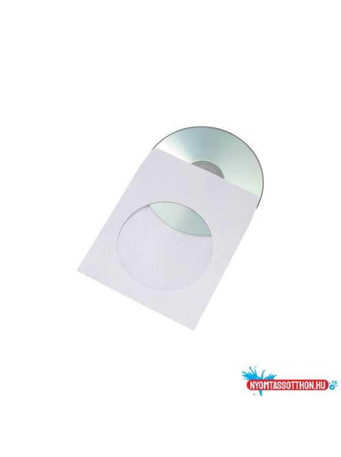 Boríték TCD öntapadó körablakos cd papírtok 125x125mm, 1000 db Bluering(R)