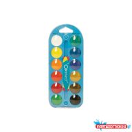   Vízfesték készlet, 12db-os, 25mm. festékgombokkal Connect