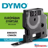   Feliratozógép szalag Dymo D1 S0720610/45021 12mmx7m, ORIGINAL, fehér/fekete
