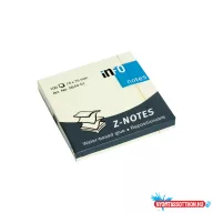   Jegyzettömb öntapadó, 75x75mm, 'Z' Info Notes sárga