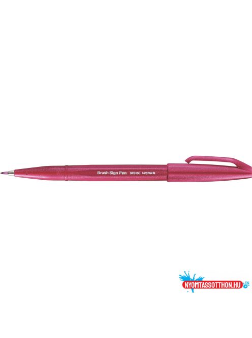 Ecsettoll, kalligrafikus hajlékony hegyû Pentel SES15C-B2X burgundi