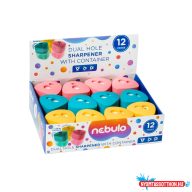Hegyezõ 2 lyukú mûanyag, tartályos, Nebulo