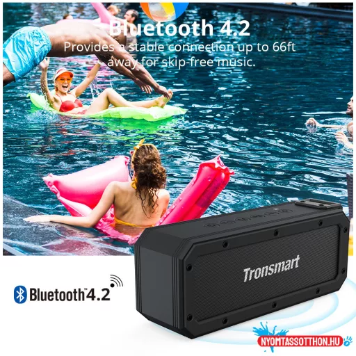 Tronsmart Force+ Element (40W,hordozható, IPX7), Fekete, hangszóró