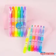 Mosolygó macis szövegkiemelő (6 darabos)