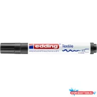 Textilfilc 2-3mm, kerek Edding 4500 fekete