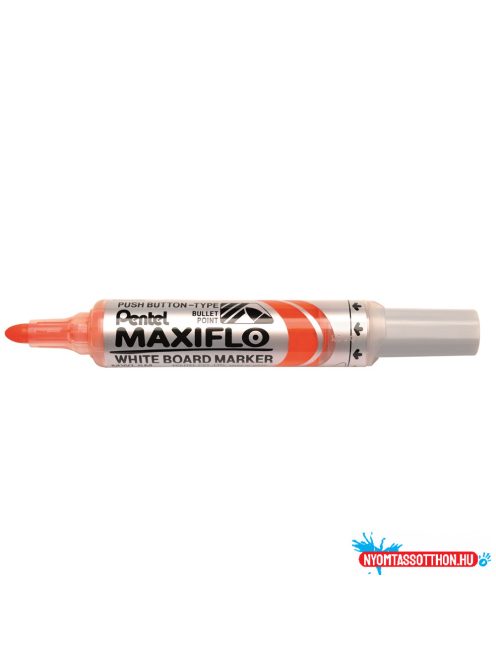Táblamarker 2,5mm, kerek hegyû, Pentel Maxiflo narancssárga