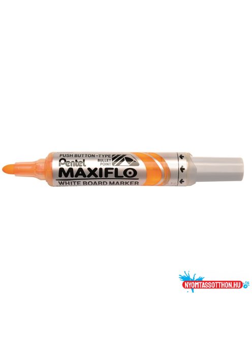 Táblamarker 2,5mm, kerek hegyû, Pentel Maxiflo citromsárga