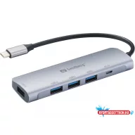 Sandberg USB-C to 4 x USB 3.0 Hub SAVER