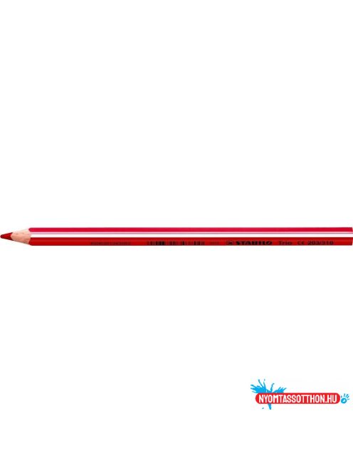 Színes ceruza vastag háromszögletû Stabilo TRIO 203/310 piros