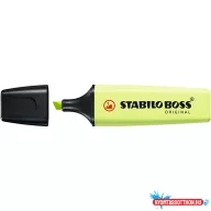   Szövegkiemelõ 2-5mm, vágott hegyû, STABILO Boss original Pastel lime