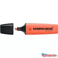   Szövegkiemelõ 2-5mm, vágott hegyû, STABILO Boss original Pastel korall