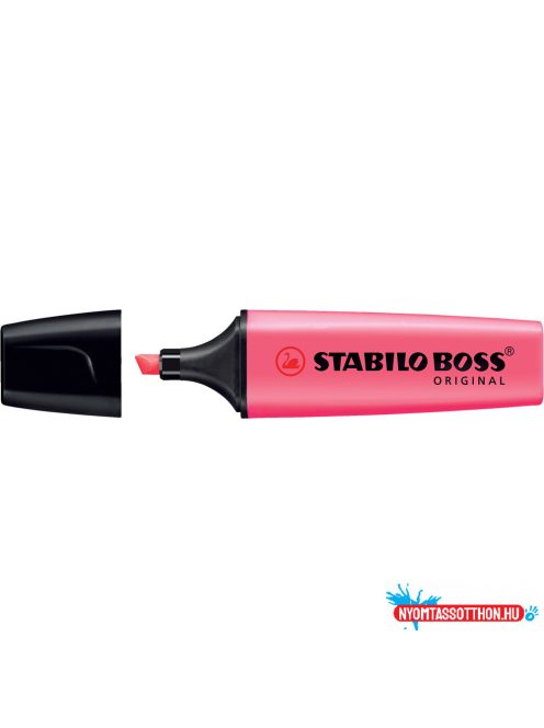 Szövegkiemelõ 2-5mm, vágott hegyû, STABILO Boss original pink